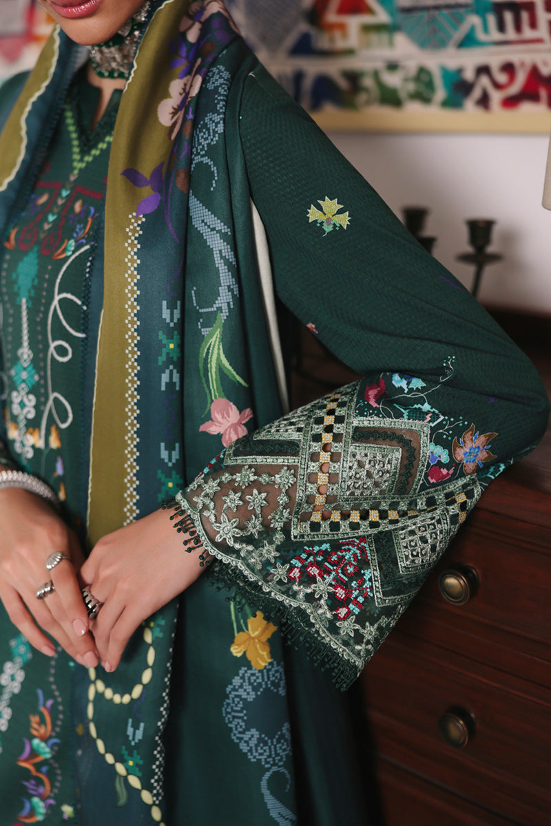 Qalamkar QPrints Unstitched Jacquard Weaved 3Pc Suit QW-06A KARLA