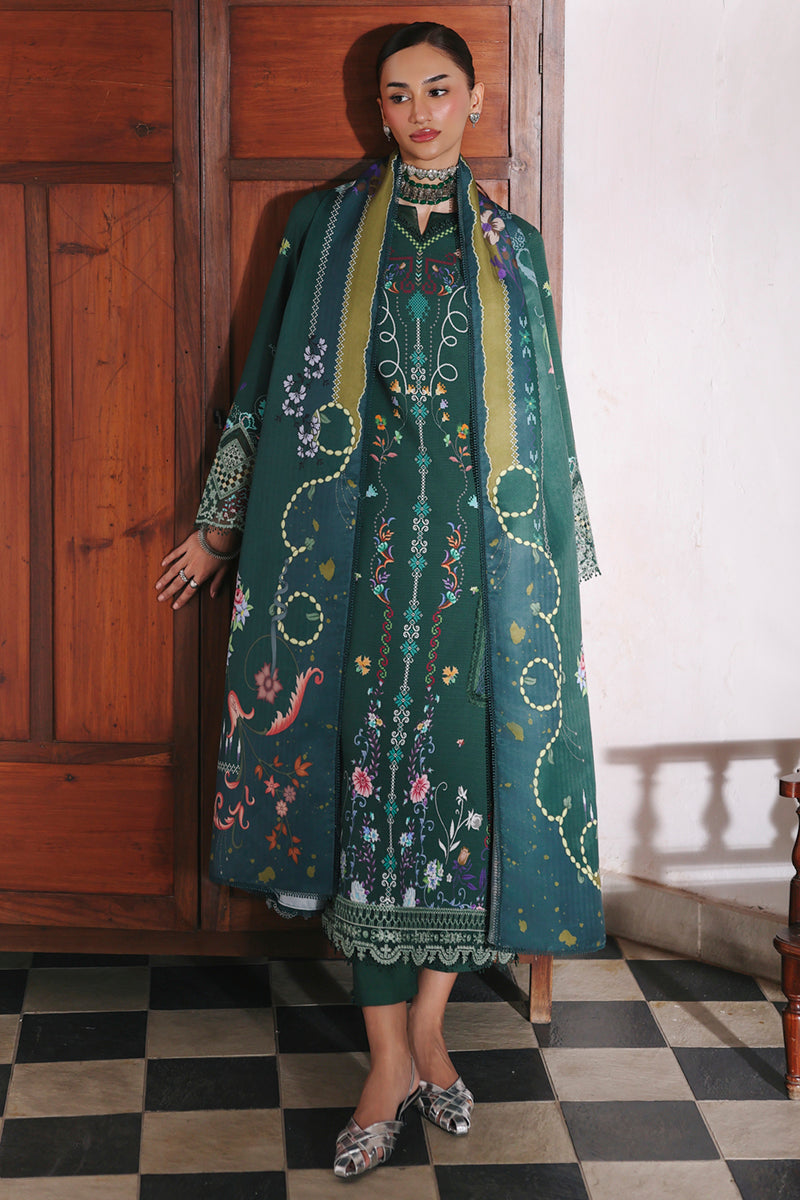 Qalamkar QPrints Unstitched Jacquard Weaved 3Pc Suit QW-06A KARLA
