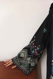 Qalamkar QPrints Unstitched Jacquard Weaved 3Pc Suit QW-06B SKYE
