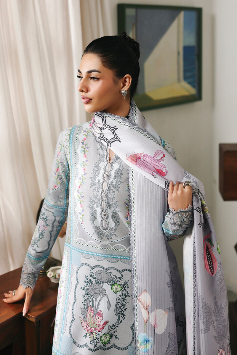 Qalamkar QPrints Unstitched Jacquard Weaved 3Pc Suit QW-08A MARLA