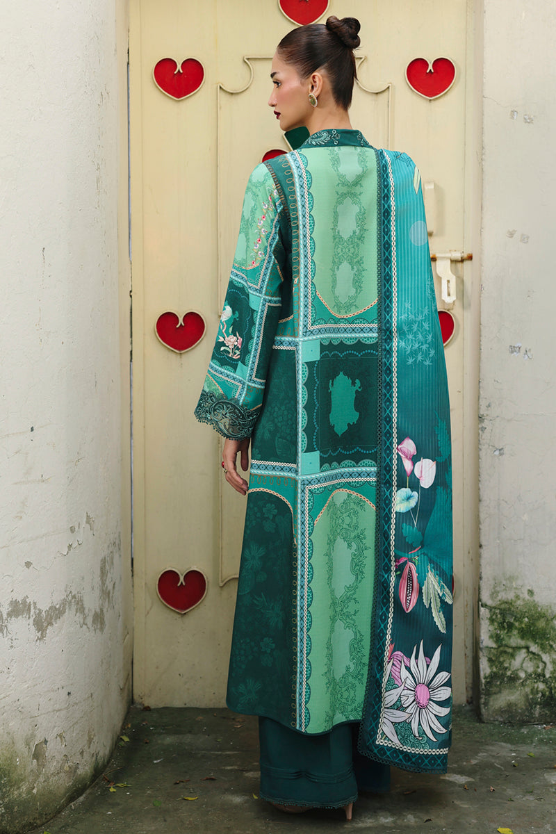 Qalamkar QPrints Unstitched Jacquard Weaved 3Pc Suit QW-08B ANIKA