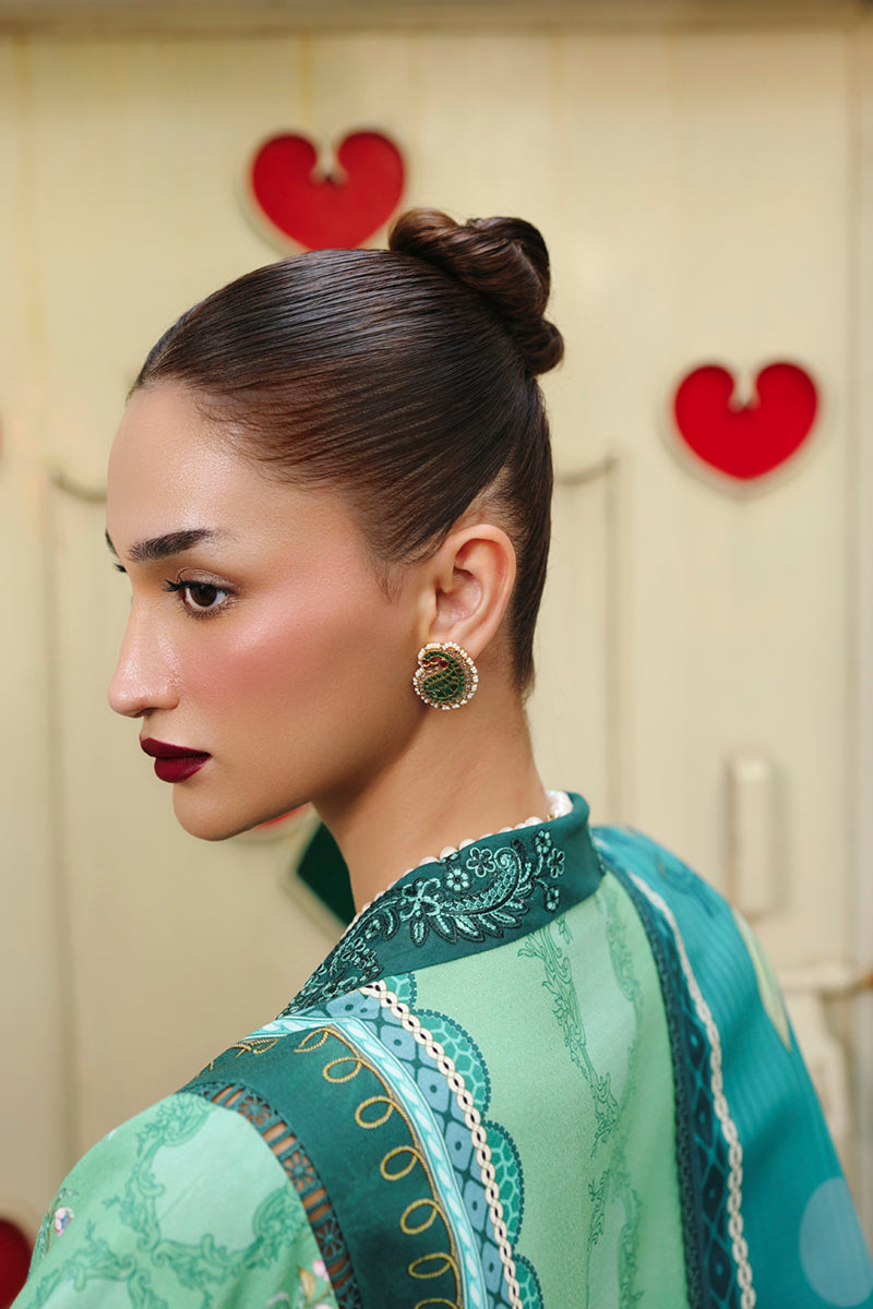 Qalamkar QPrints Unstitched Jacquard Weaved 3Pc Suit QW-08B ANIKA