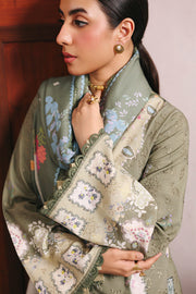 Qalamkar QPrints Unstitched Jacquard Weaved 3Pc Suit QW-09A KHANZA