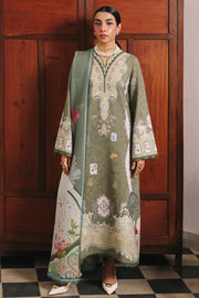 Qalamkar QPrints Unstitched Jacquard Weaved 3Pc Suit QW-09A KHANZA