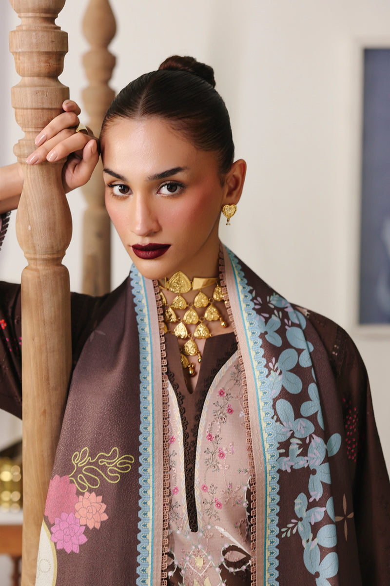 Qalamkar QPrints Unstitched Jacquard Weaved 3Pc Suit QW-09B RABELLA