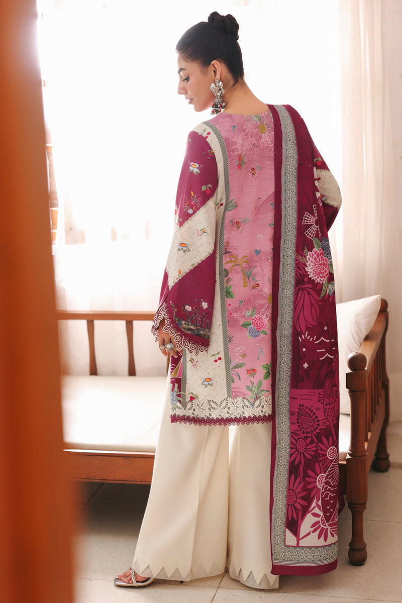 Qalamkar QPrints Unstitched Jacquard Weaved 3Pc Suit QW-10B KENNA
