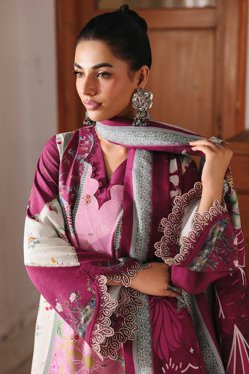 Qalamkar QPrints Unstitched Jacquard Weaved 3Pc Suit QW-10B KENNA