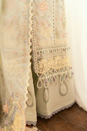 Qalamkar Luxury Lawn Unstitched Embroidered 3Pc Suit SB-08 Rimsha