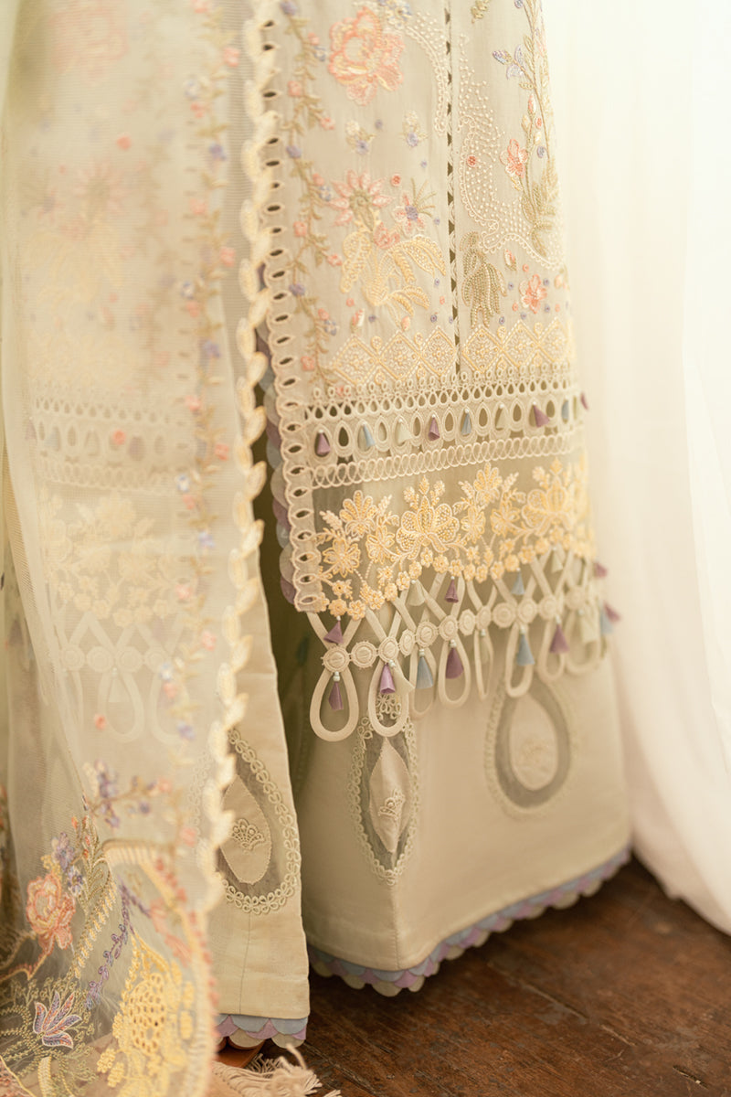 Qalamkar Luxury Lawn Unstitched Embroidered 3Pc Suit SB-08 Rimsha