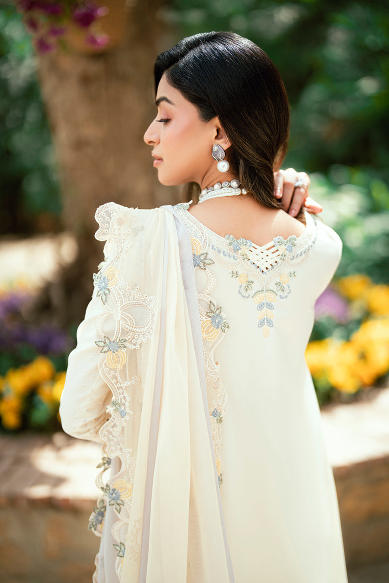 Qalamkar Luxury Lawn Unstitched Embroidered 3Pc Suit SB-09 Adeena
