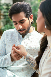 Qalamkar Luxury Lawn Unstitched Embroidered 3Pc Suit SB-09 Adeena
