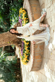 Qalamkar Luxury Lawn Unstitched Embroidered 3Pc Suit SB-09 Adeena