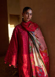 Hussain Rehar ZAN Unstitched Embroidered Lawn 3Pc Suit - Qermez