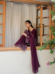 Virsa by Cinq Embroidered Karandi Unstitched 3Pc Suit - QISSA
