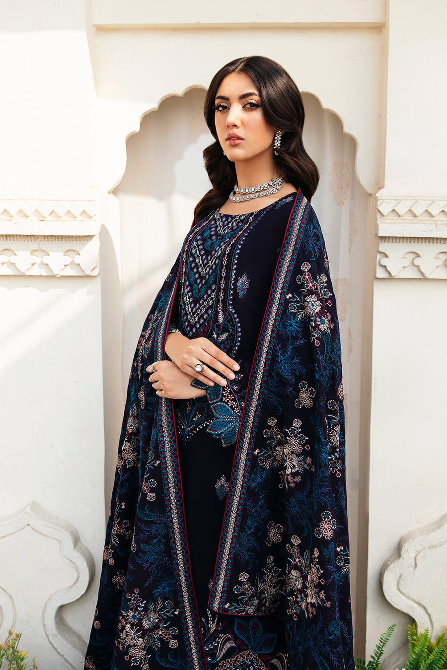Ramsha Reet Vol-10 Embroidered Karandi Unstitched 3Pc Suit R-1001