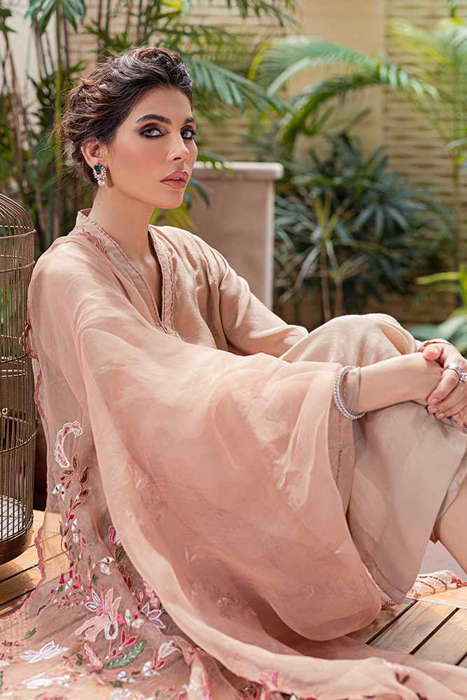 Zoya & Fatima Womens Embroidered Stitched Dupatta - RAIMA