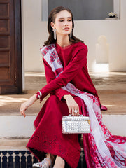 Dareen by IZEL Embroidered Luxury Lawn Unstitched 3Pc Suit - Rangrez