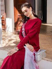 Dareen by IZEL Embroidered Luxury Lawn Unstitched 3Pc Suit - Rangrez