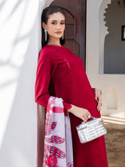 Dareen by IZEL Embroidered Luxury Lawn Unstitched 3Pc Suit - Rangrez