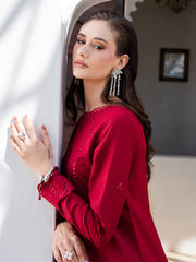 Dareen by IZEL Embroidered Luxury Lawn Unstitched 3Pc Suit - Rangrez