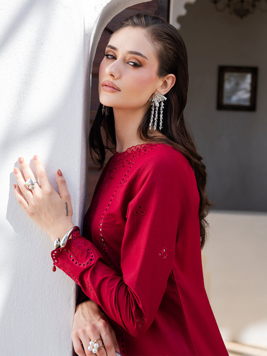Dareen by IZEL Embroidered Luxury Lawn Unstitched 3Pc Suit - Rangrez