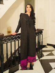 Faiza Faisal Mayal Festive Pret Embroidered Raw Silk 3Pc Suit - RANIA