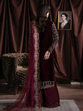 Faiza Faisal Solene Embroidered Velvet Unstitched 3Pc Suit - RAVENA