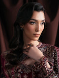 Faiza Faisal Solene Embroidered Velvet Unstitched 3Pc Suit - RAVENA