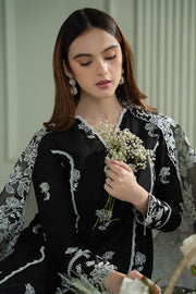 Cross Stitch Mahiri Embroidered Lawn Unstitched 3Pc Suit - RAVEN MESH