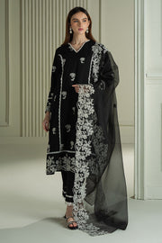 Cross Stitch Mahiri Embroidered Lawn Unstitched 3Pc Suit - RAVEN MESH