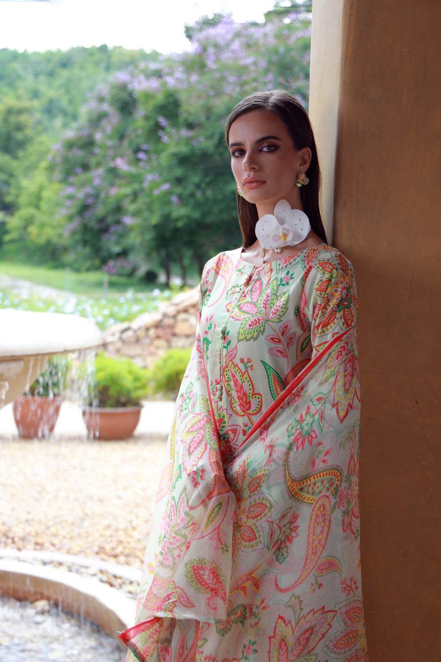 Feathers Stillness In Bloom Unstitched Printed Lawn 3Pc Suit RAYLINN-FT542