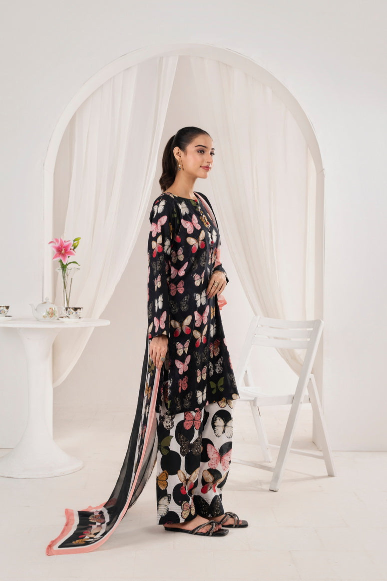 Feathers Premium Printed Lawn Unstitched 3Pc Suit RAYLIX-FT703