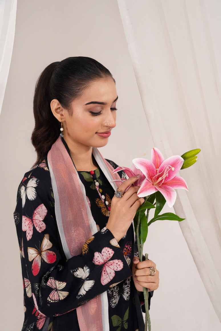 Feathers Premium Printed Lawn Unstitched 3Pc Suit RAYLIX-FT703
