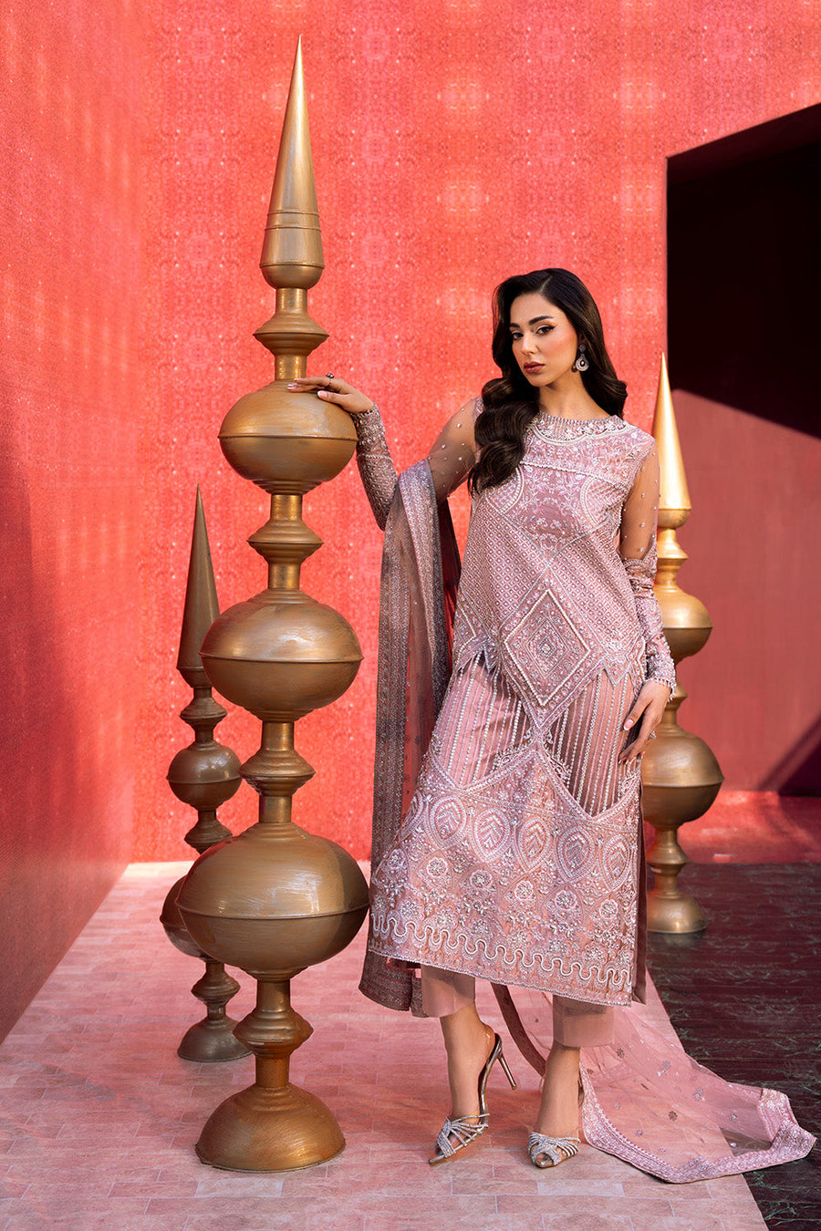 Zariya Zarnima Satin Silk Unstitched 3Pc Suit ZB5S040 RAYNA