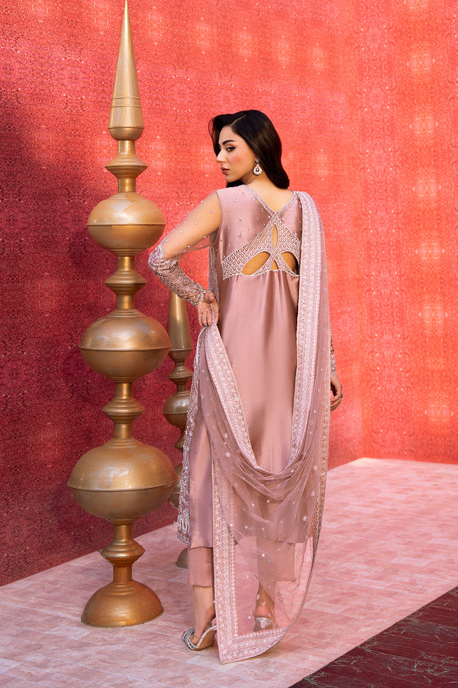 Zariya Zarnima Satin Silk Unstitched 3Pc Suit ZB5S040 RAYNA