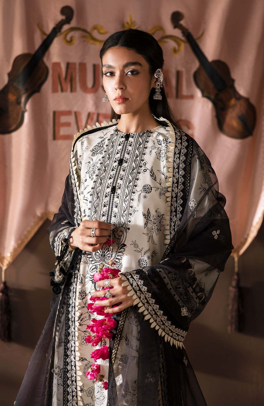 Dastaan by Seran Festive Unstitched Embroidered Lawn 3Pc Suit D-07 RAYYA