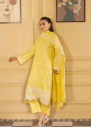 Raha by RajBari Premium Chikankari Embroidered Lawn Unstitched 3Pc Suit D-02
