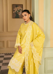 Raha by RajBari Premium Chikankari Embroidered Lawn Unstitched 3Pc Suit D-02