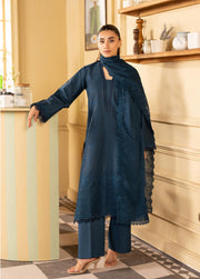 Raha by RajBari Premium Chikankari Embroidered Lawn Unstitched 3Pc Suit D-04