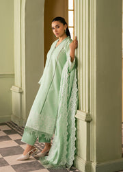 Raha by RajBari Premium Chikankari Embroidered Lawn Unstitched 3Pc Suit D-05