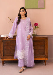 Raha by RajBari Premium Chikankari Embroidered Lawn Unstitched 3Pc Suit D-09