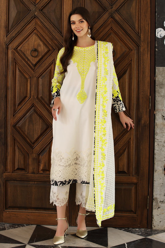 Charizma Signature Ramadan Edit Embroidered Lawn 3Pc Suit RE4-08