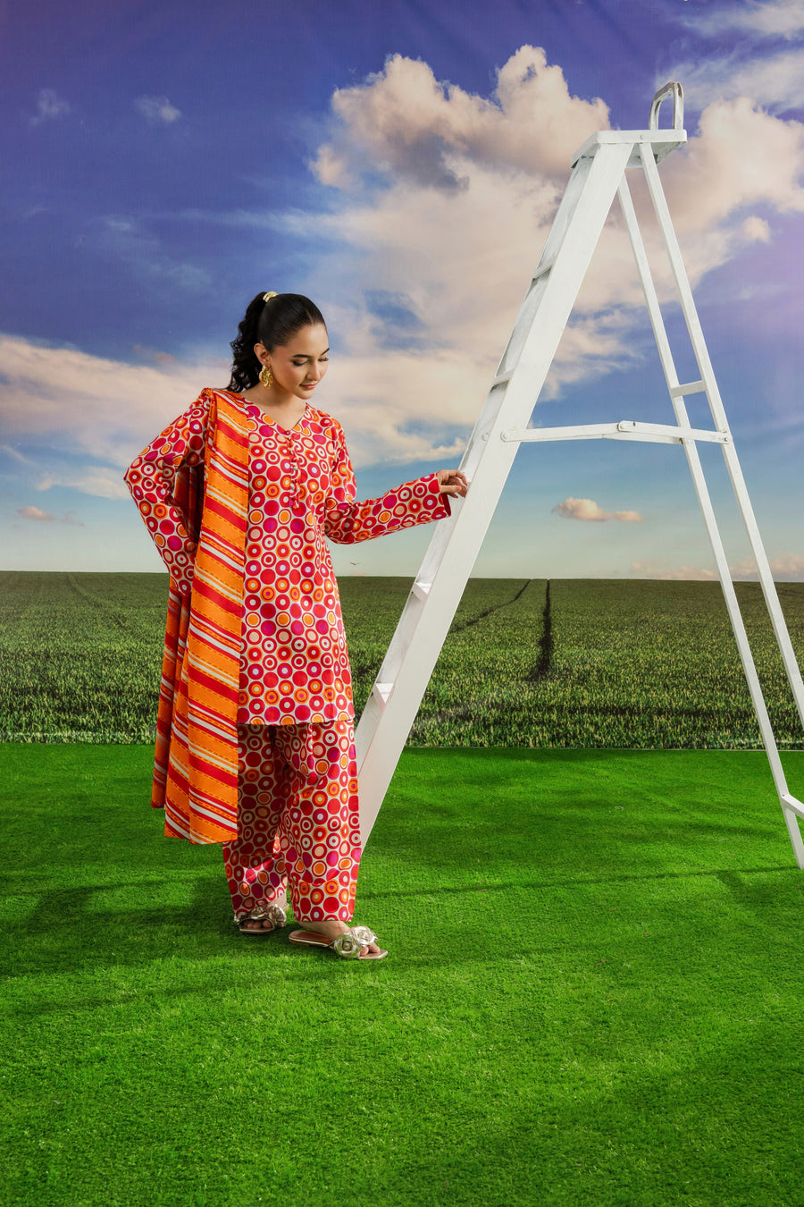 Feathers Dosti Digital Printed Khaddar Unstitched 3Pc Suit RELINE-FT577