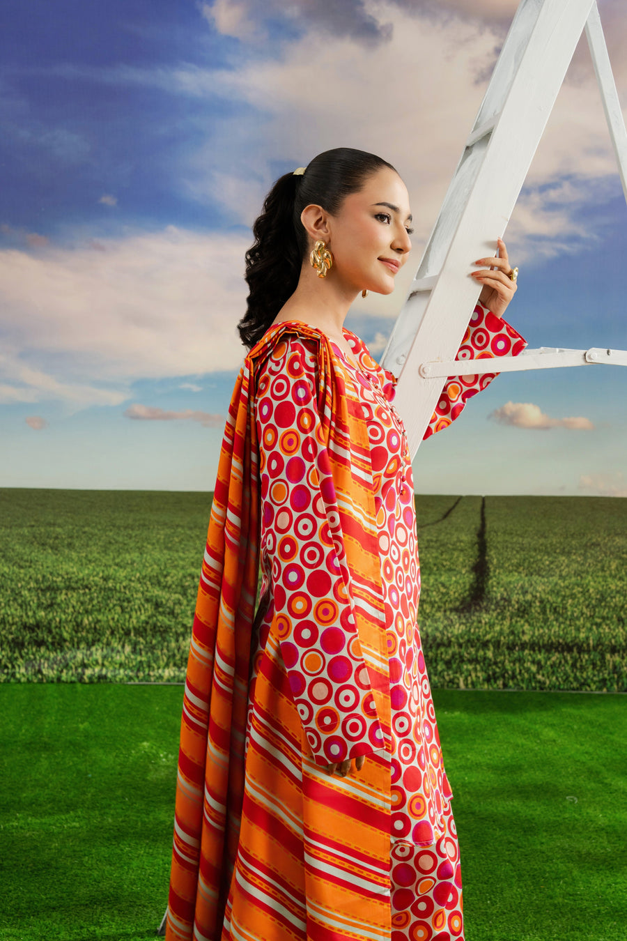Feathers Dosti Digital Printed Khaddar Unstitched 3Pc Suit RELINE-FT577