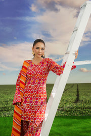 Feathers Dosti Digital Printed Khaddar Unstitched 3Pc Suit RELINE-FT577