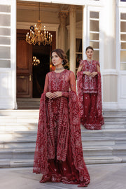 Lumiere By Saira Rizwan Embroidered Net Unstitched 3Pc Suit SR-06