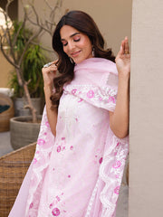 Faiza Faisal Marine Embroidered Luxury Lawn Unstitched 3Pc Suit - RENA
