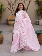 Faiza Faisal Marine Embroidered Luxury Lawn Unstitched 3Pc Suit - RENA