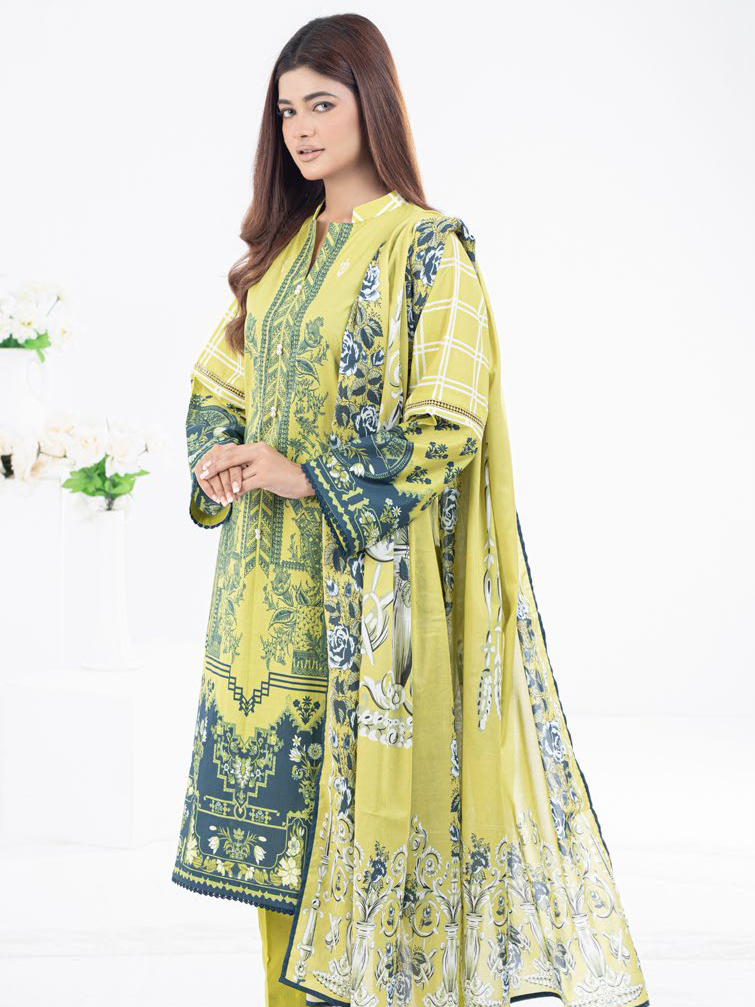 Gul Ahmed Regalia Printed Lawn Unstitched 3Pc Suit RG-32153