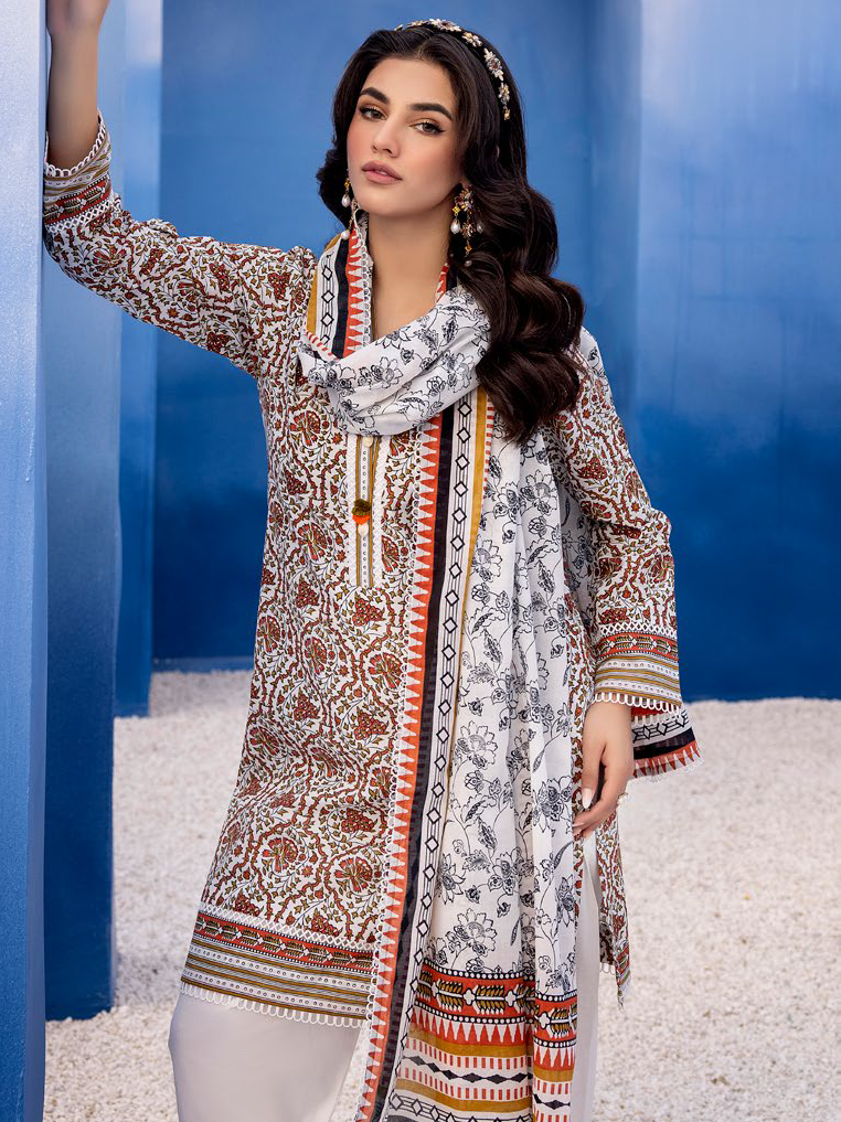 Gul Ahmed Regalia Printed Lawn Unstitched 3Pc Suit RG-32161